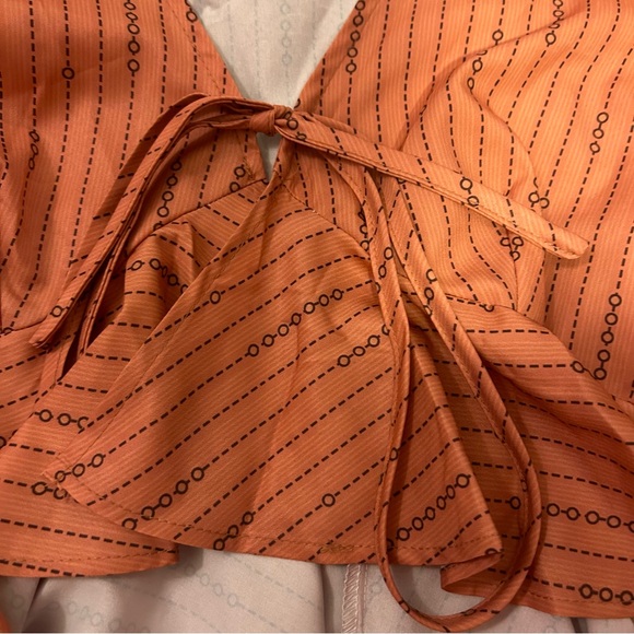 SHEIN flowy orange blouse - Picture 2 of 6